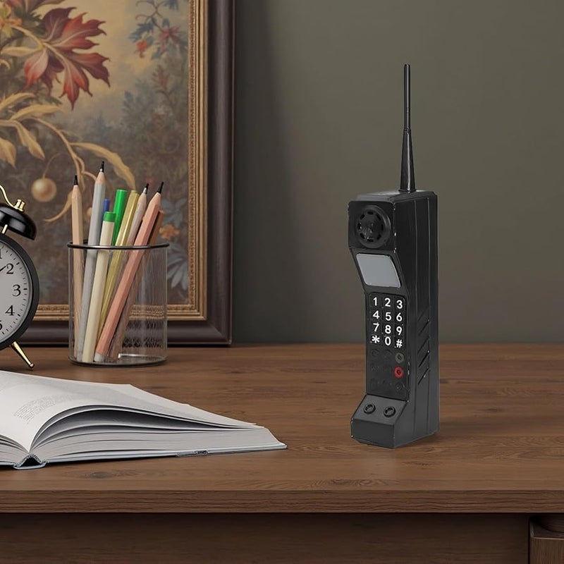 Black Retro Mobile Phone Display Prop for Photography Staging Decor - Image 3